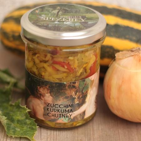 Zucchini Kurkuma Chutney auf Regionalis