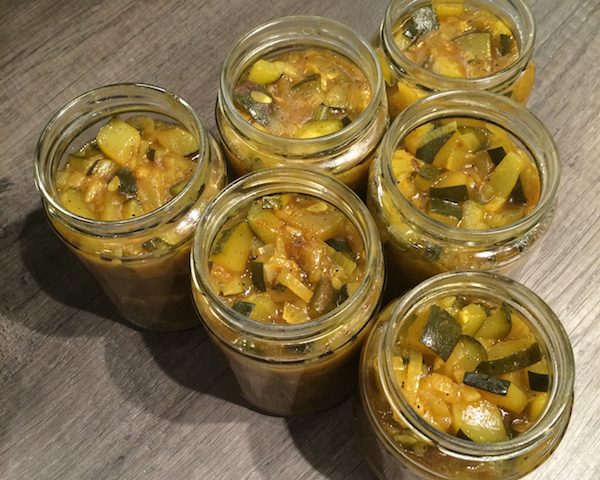 Selbstgemachtes Zuchhini Chutney