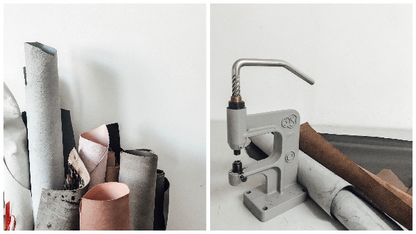 YAGA Produktion mit Lederresten